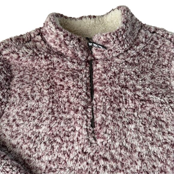 Time and Tru Quarter Zip Jacket Met Burgundy Women’s XL Pockets - Picture 3 of 12